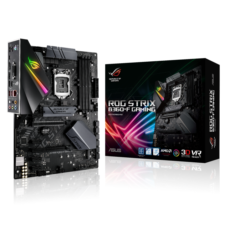 ROG STRIX B360-F GAMING with the box