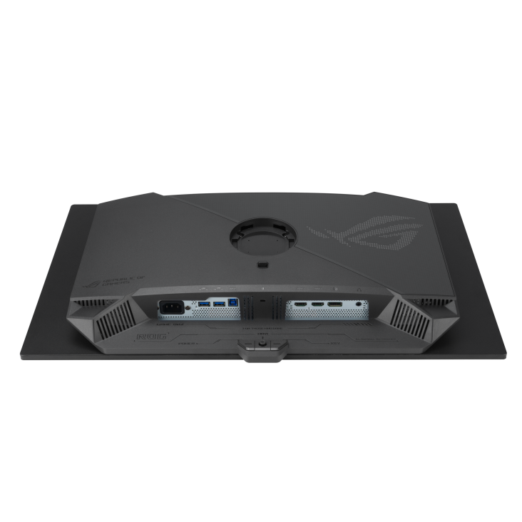 ROG Strix OLED XG27AQDPG IO ports highlight