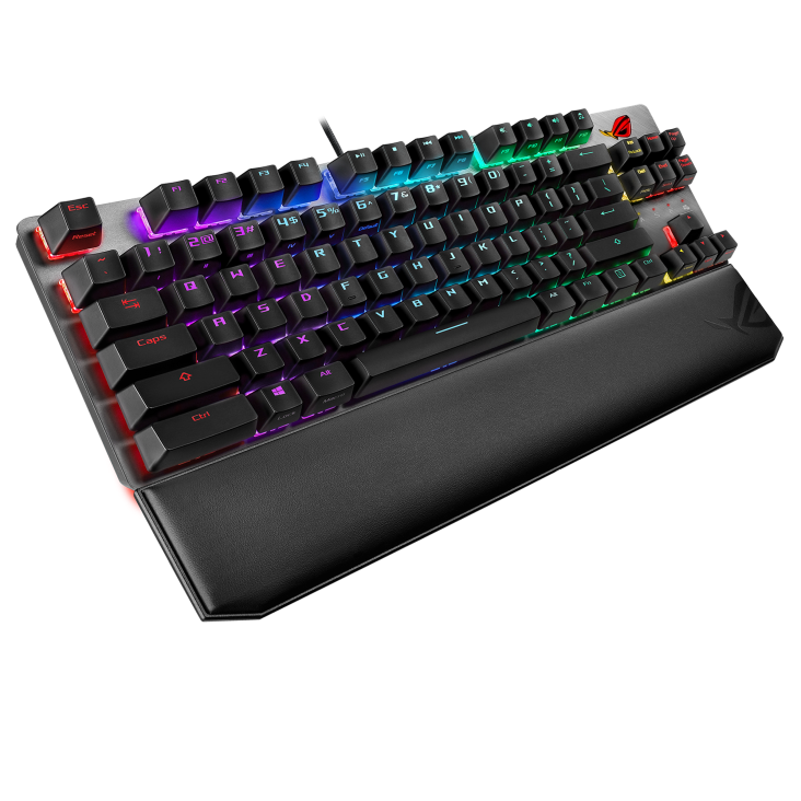 ROG Strix Scope TKL Deluxe angled view from left