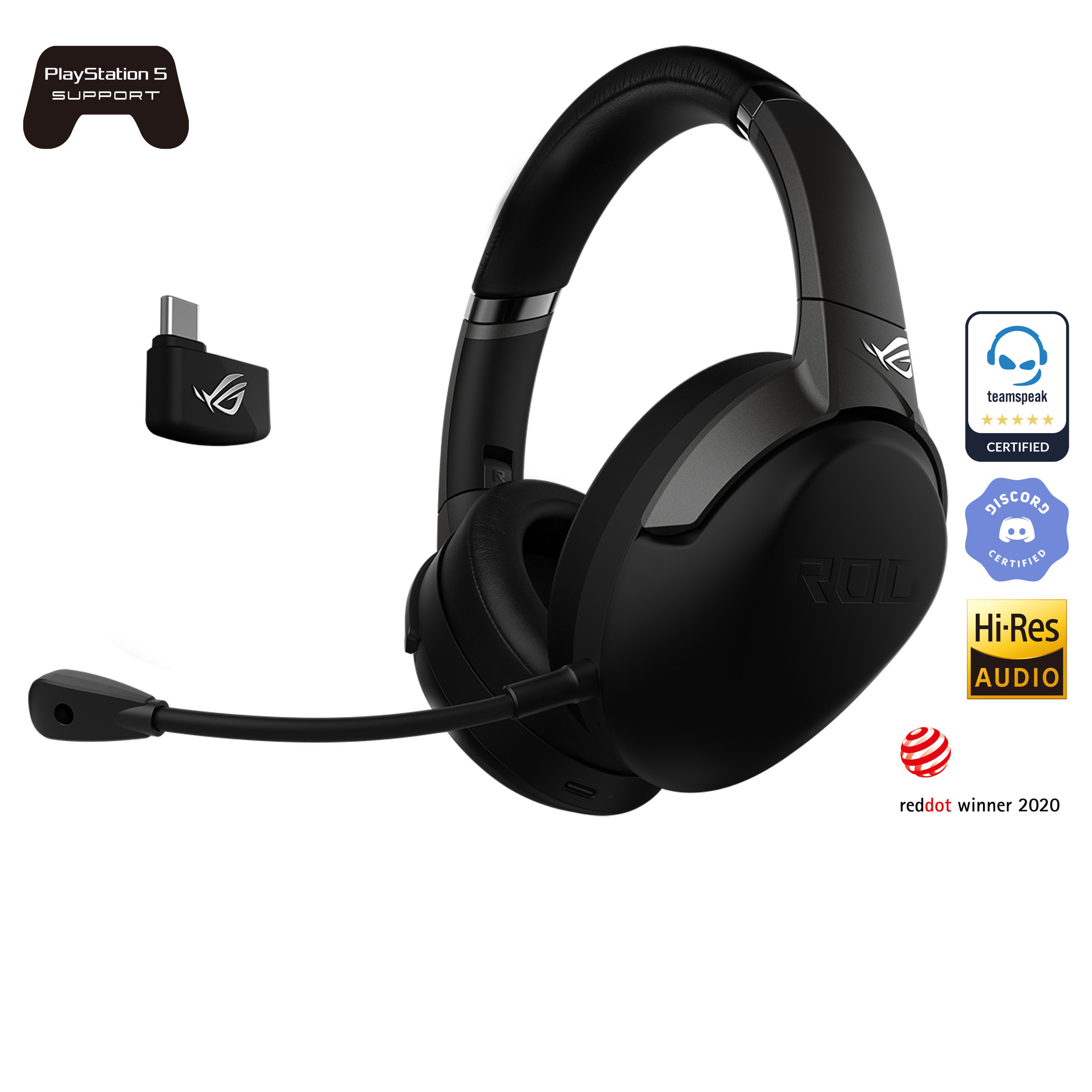 Adaptateur de casque avec Bluetooth 5.1, microphone & prise