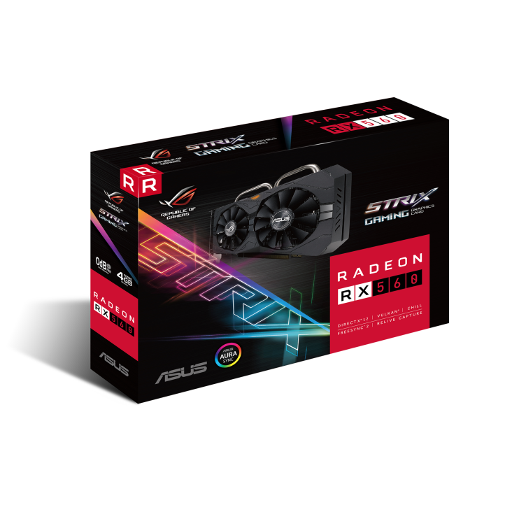 ROG-STRIX-RX560-4G-GAMING graphics card packaging