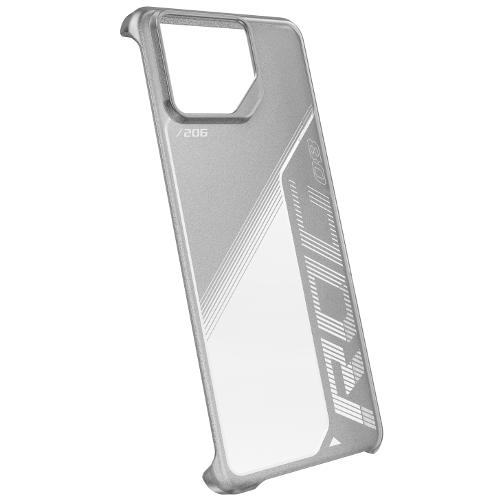 Clear Case angled view from back slantingly