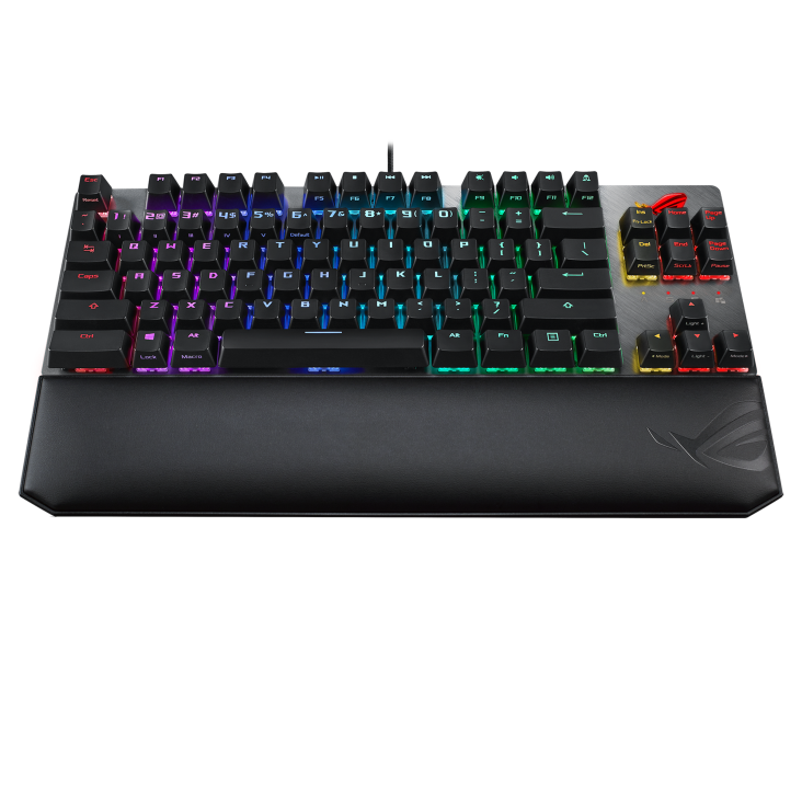 ROG Strix Scope NX TKL Deluxe slanted front view
