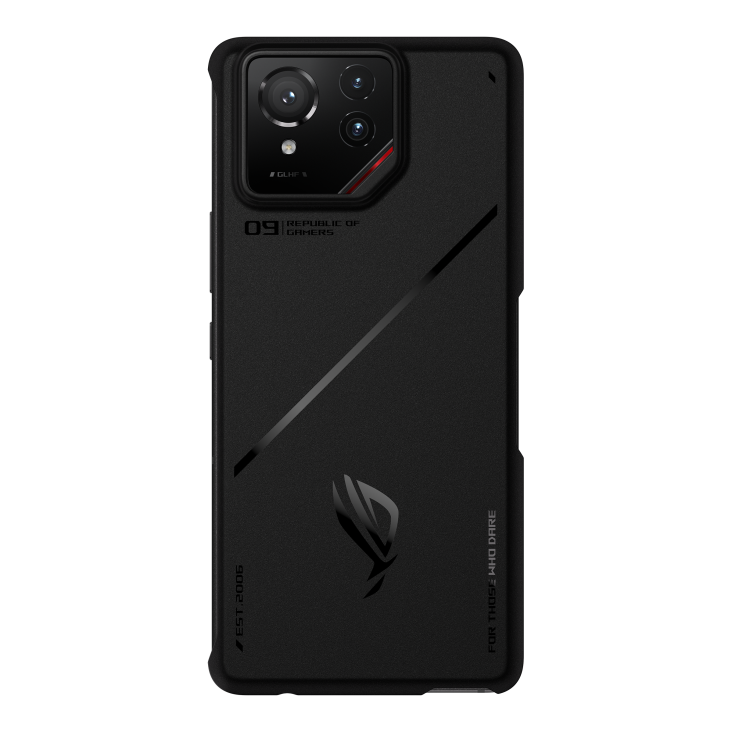 ROG Chill Case with a ROG Phone 9 Pro angled view from back