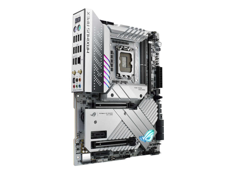 ROG MAXIMUS Z790 APEX angled view from left