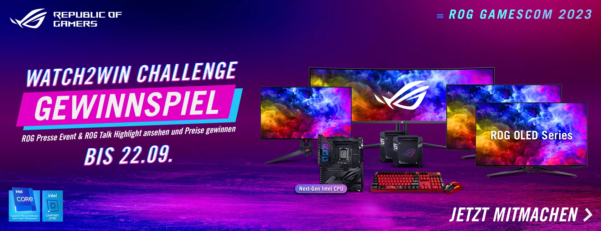 ROG will show off the latest cutting-edge hardware, peripherals, and other innovations that take gaming to another level