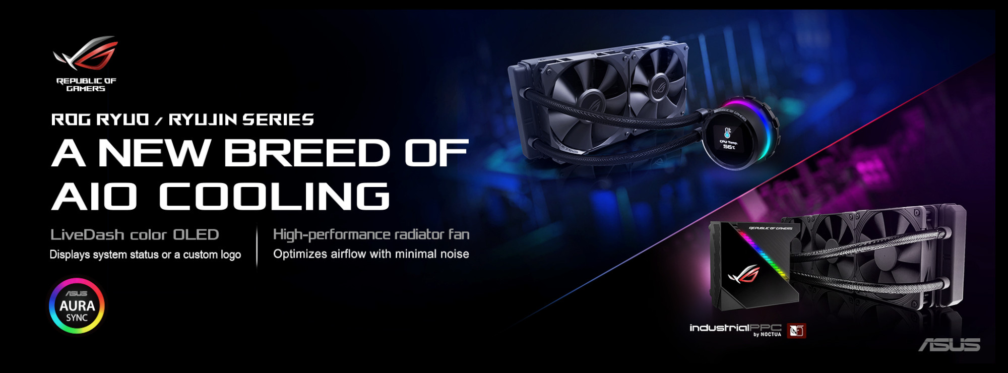 ASUS ROG RYUO 240 水冷クーラー ROG RYUO 240 | AIO液冷クーラー | ROG Japan