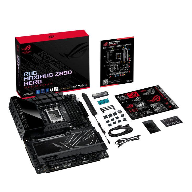 ROG MAXIMUS Z890 HERO with color box and accessories