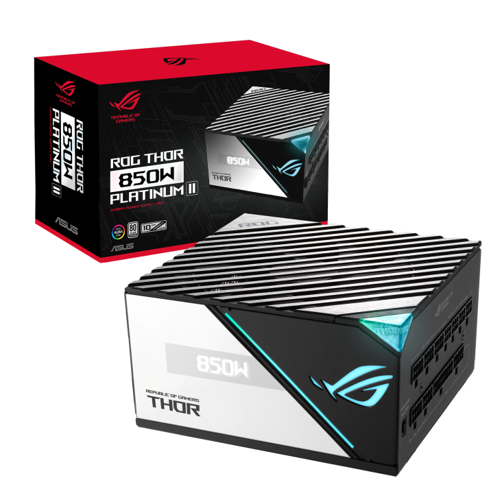 ROG THOR 850W Platinum II and its colorbox