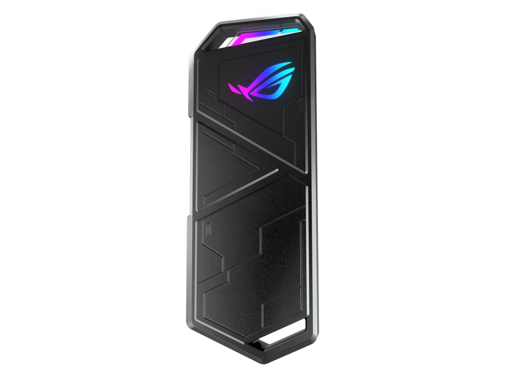 ROG Strix Arion S500 front view, with AURA lighting