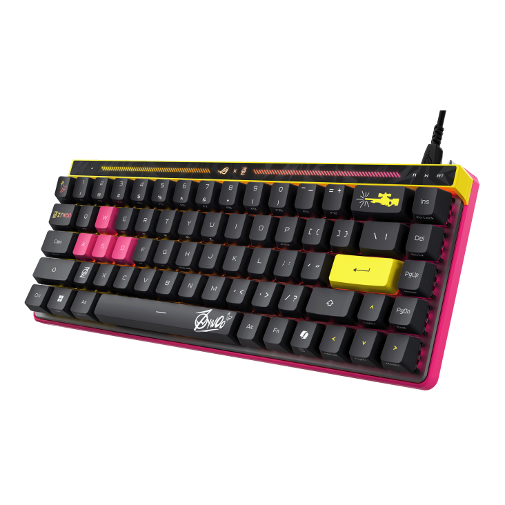 ROG Falchion Ace HFX ZywOo Edition front view to the left
