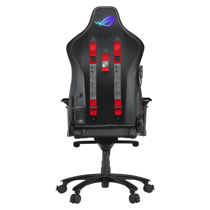 ROG Chariot X Gaming Chair_ back view in Grey