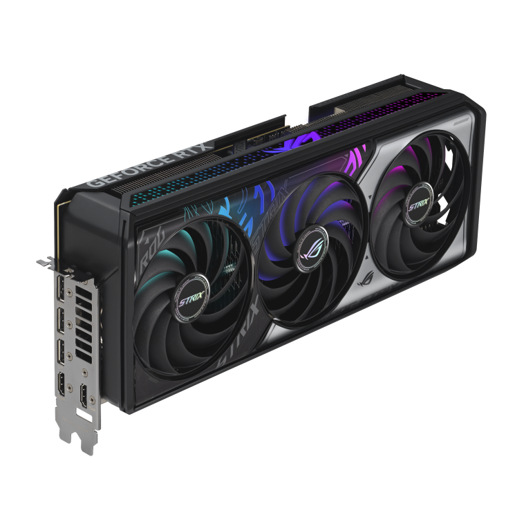 ROG-STRIX-RTX5070TI-16G-GAMING_top down view focus IO