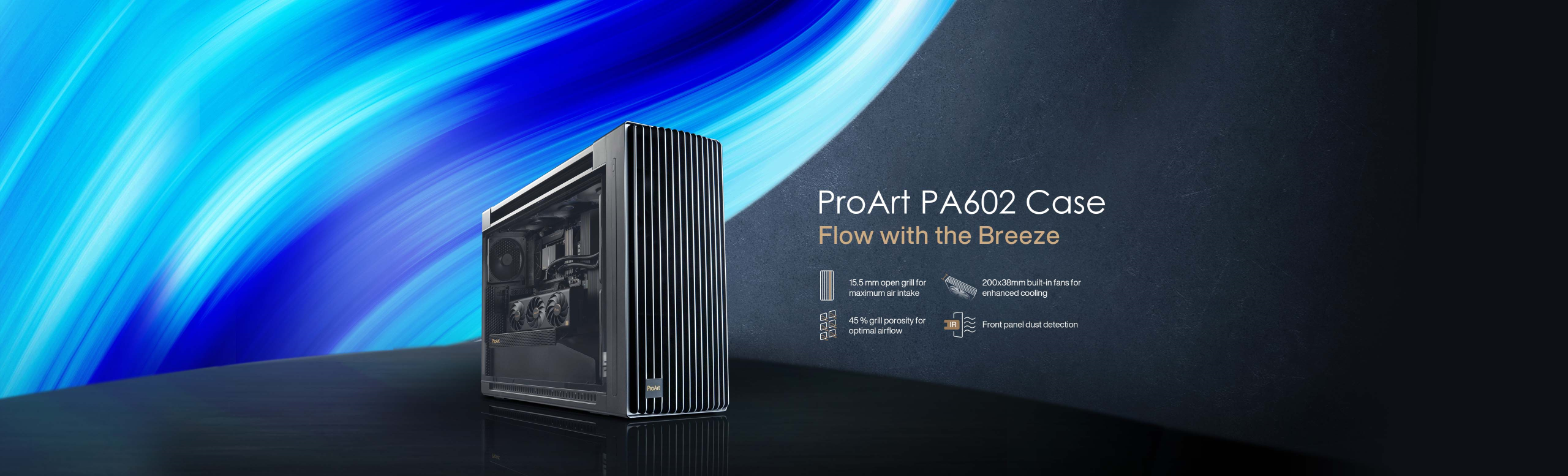 ProArt PA602 PC build key visual banner