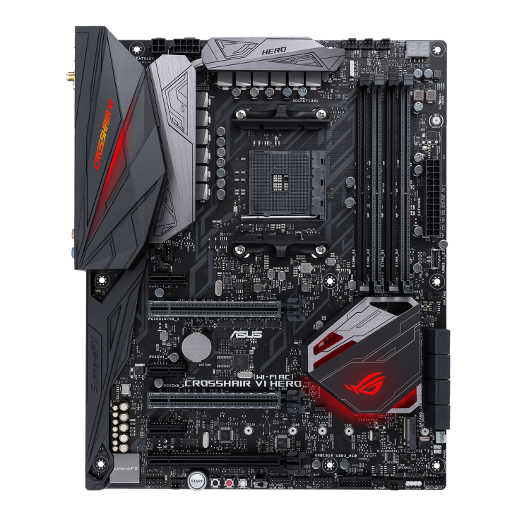 ROG CROSSHAIR VI HERO (WI-FI AC) front view