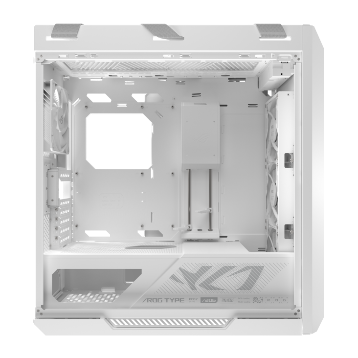 ROG Strix Helios II White left side view without side panel