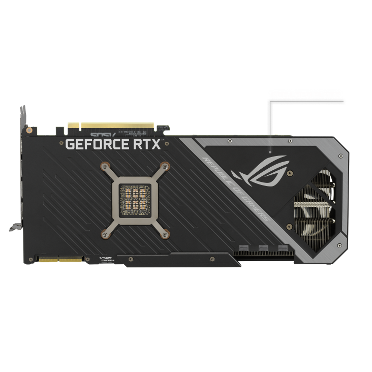 ROG-STRIX-RTX3090-O24G-GAMING graphics card, rear view