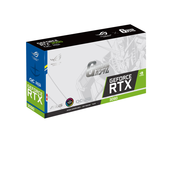 ROG-STRIX-GeForce-RTX-3090-GUNDAM-EDITION graphics card packaging