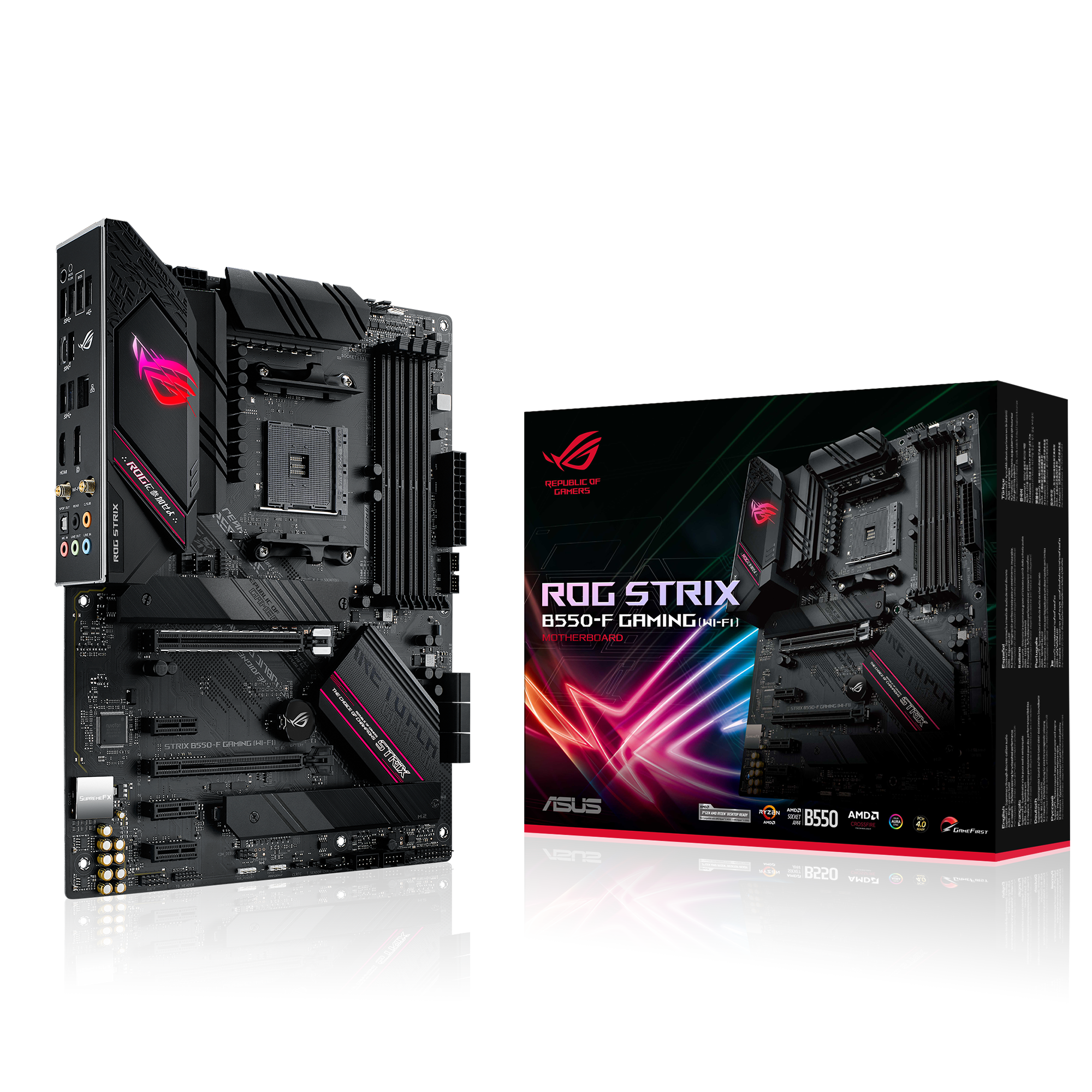 CPU Ryzen 5800X+ROG STRIX B550-F wifi +32GB ROG STRIX B550-F GAMING (WI-FI) | Motherboards | ROG United