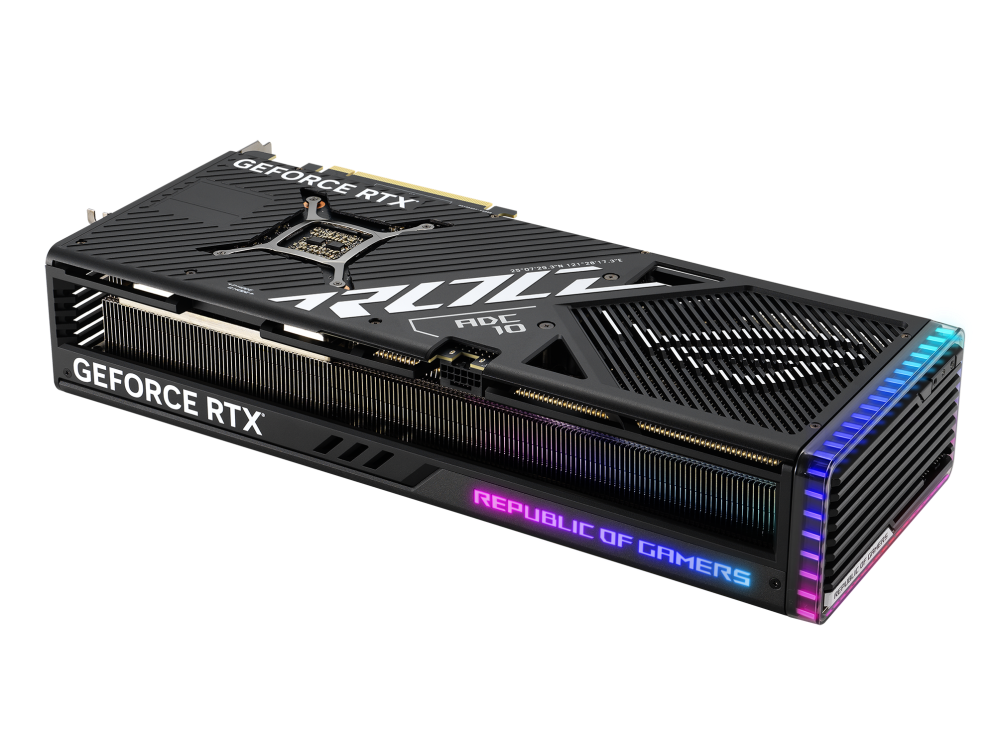 Rear view of the ROG Strix GeForce RTX 4080 graphics card-1