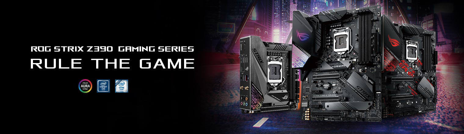 ROG Strix gaming motherboard series product photo