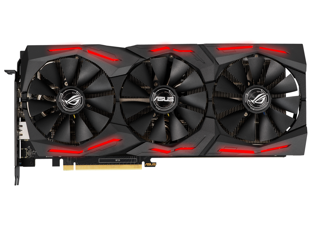 ROG-STRIX-RTX2060-6G-GAMING graphics card, front view