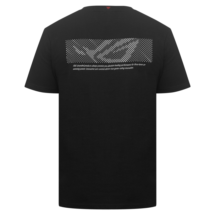 Back view of ROG DigiPixel T-shirt in black