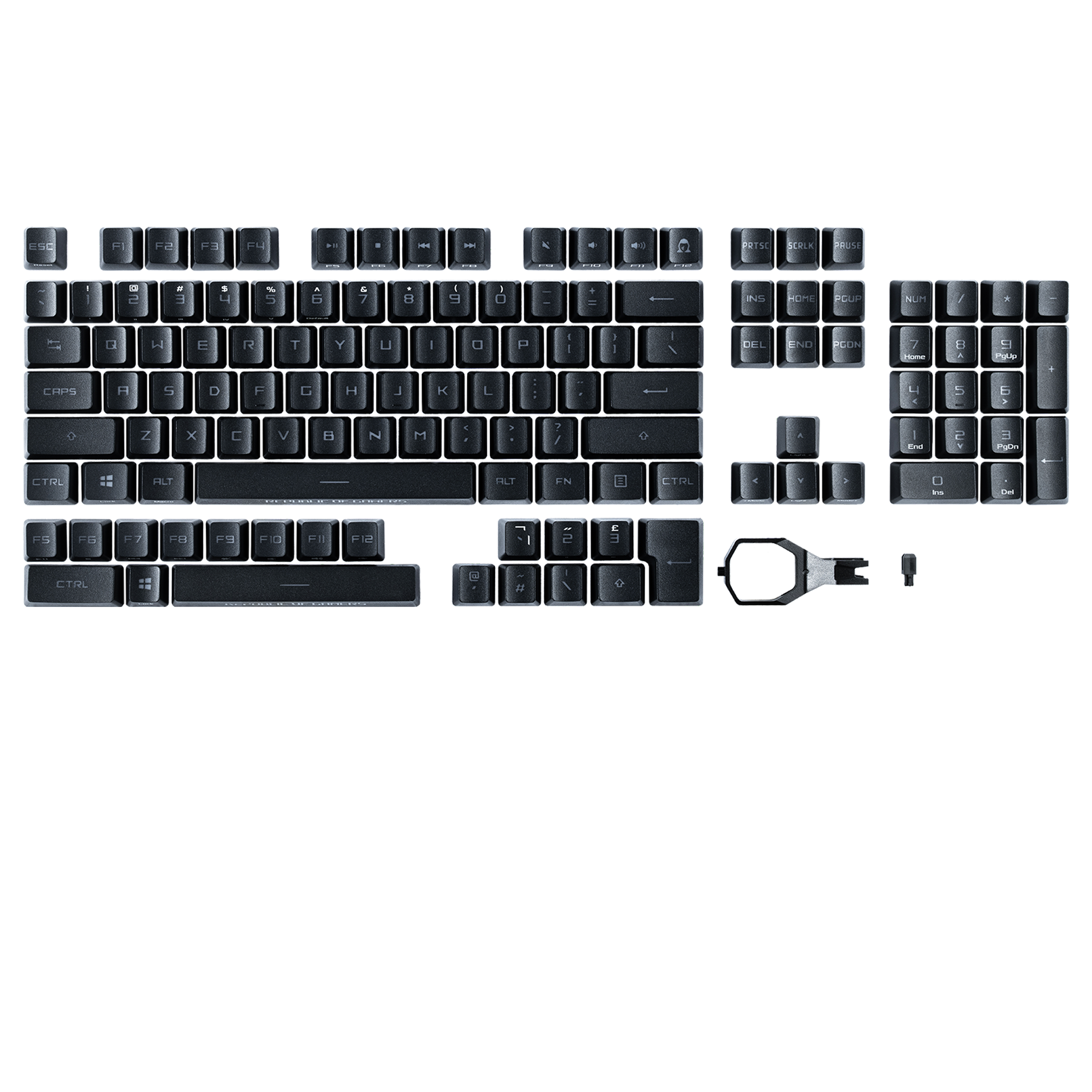 ROG PBT Doubleshot Keycap Set for ROG RX Switches, Tastiere