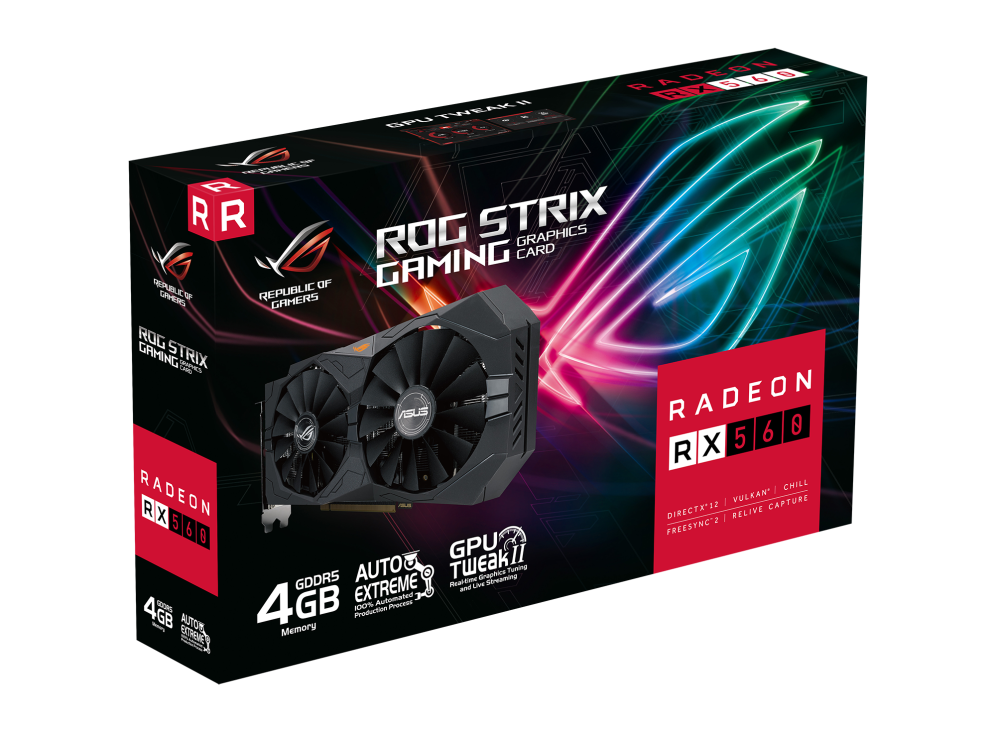 ROG Strix Radeon RX560 box