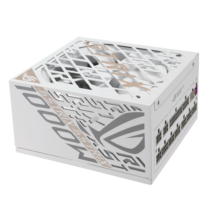 ROG-STRIX-1000P-WHITE_top down angle with sticker_gold