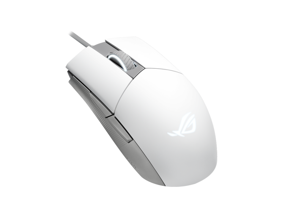 ROG Strix Impact II Moonlight White view from the side
