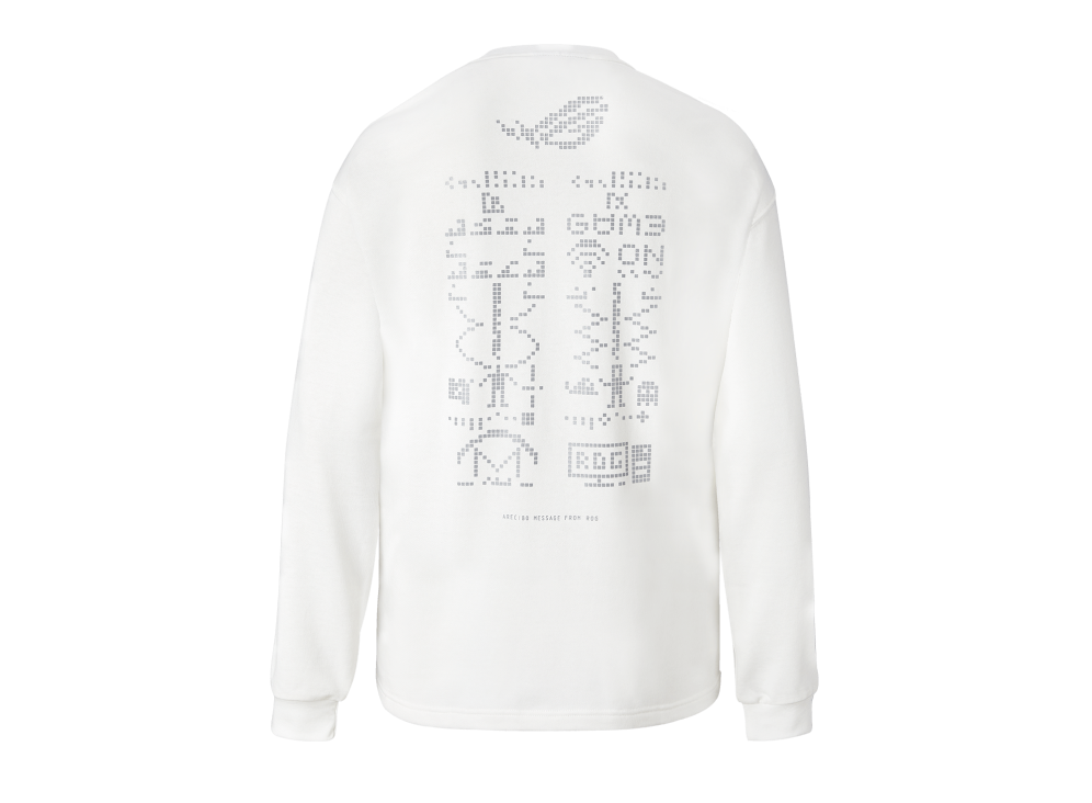 ROG Message Sweatshirt_ White –  back view