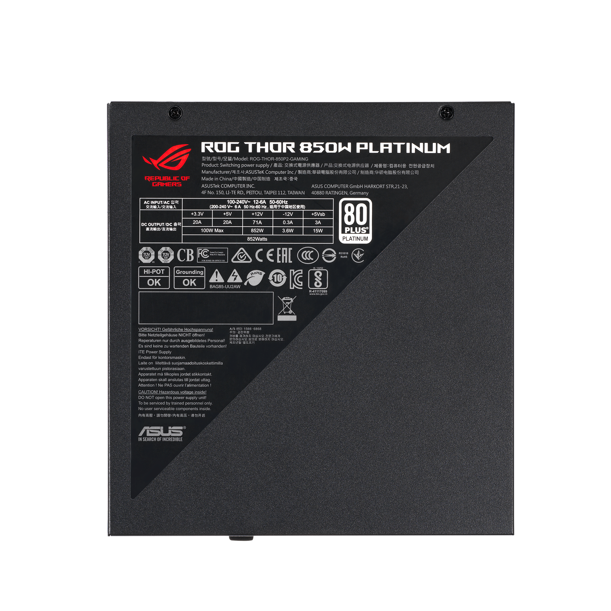 ROG THOR 850W Platinum II