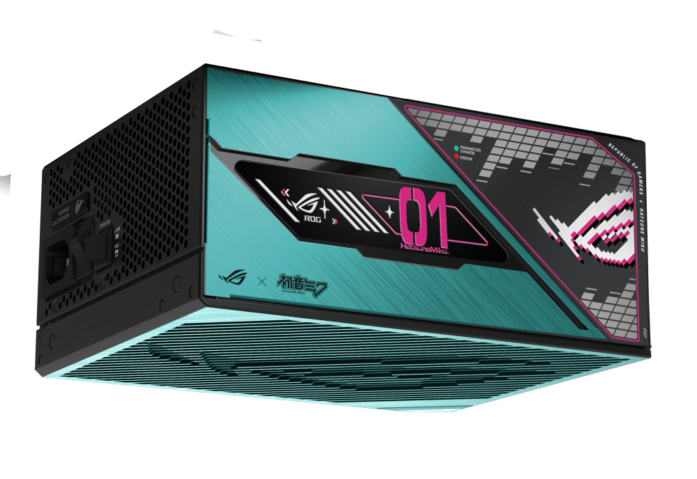 ROG Thor 1200W Platinum III Hatsune Miku Edition low angle
