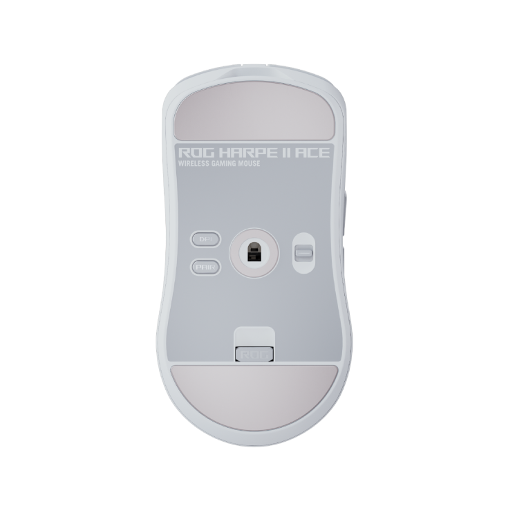 ROG Harpe II Ace Moonlight White – bottom view