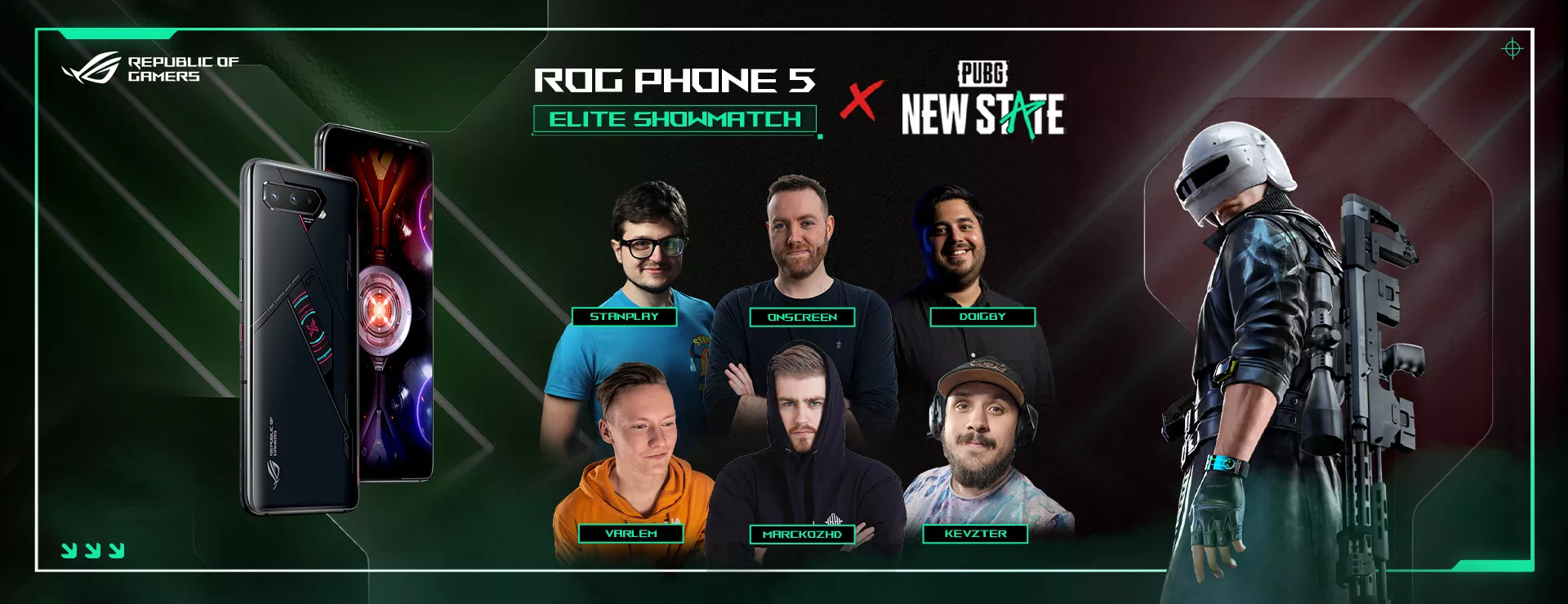 Das ROG Phone 5s x PUGB New State Showmatch
