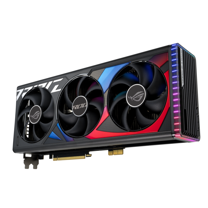 ROG Strix GeForce RTX 4090 BTF hero shot from the front side