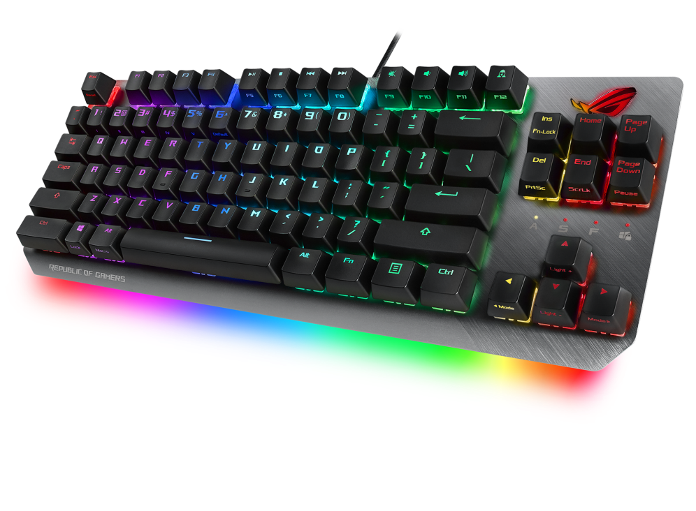ROG Strix Scope NX TKL angled view from right
