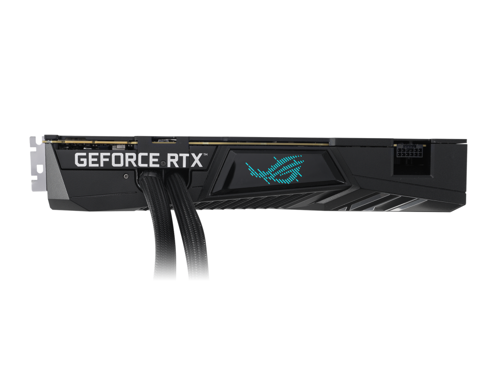 ROG Strix LC GeForce RTX 3090 Ti top view