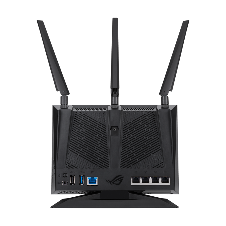 ROG Rapture GT-AC2900 rear view, showing I/O ports