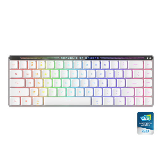 Clavier gamer rog falchion ace white blanc Asus