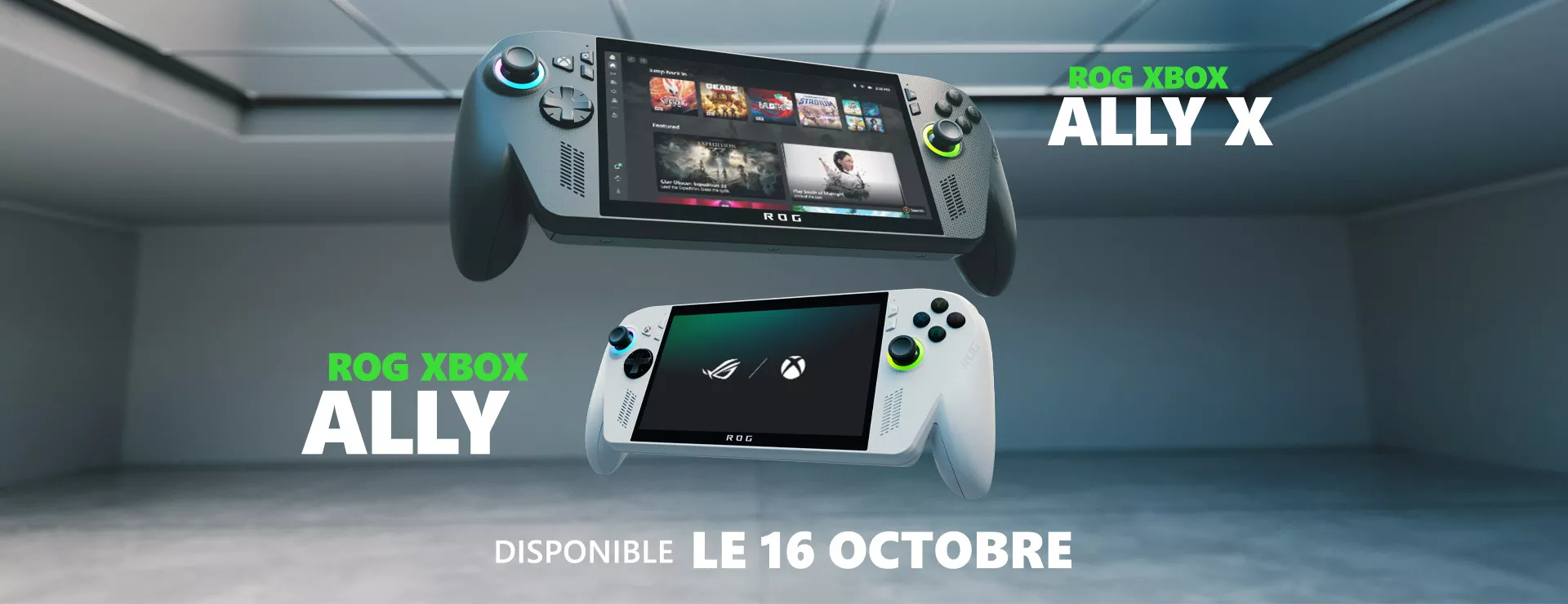 Two ROG Ally handheld gaming consoles with October 16 release date