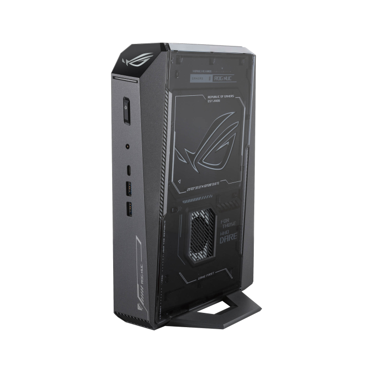 05_ROG NUC 2025, stand left low with power off.
