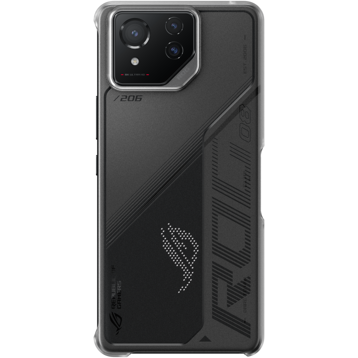 Clear Case with a ROG Phone 8 Pro angled view from