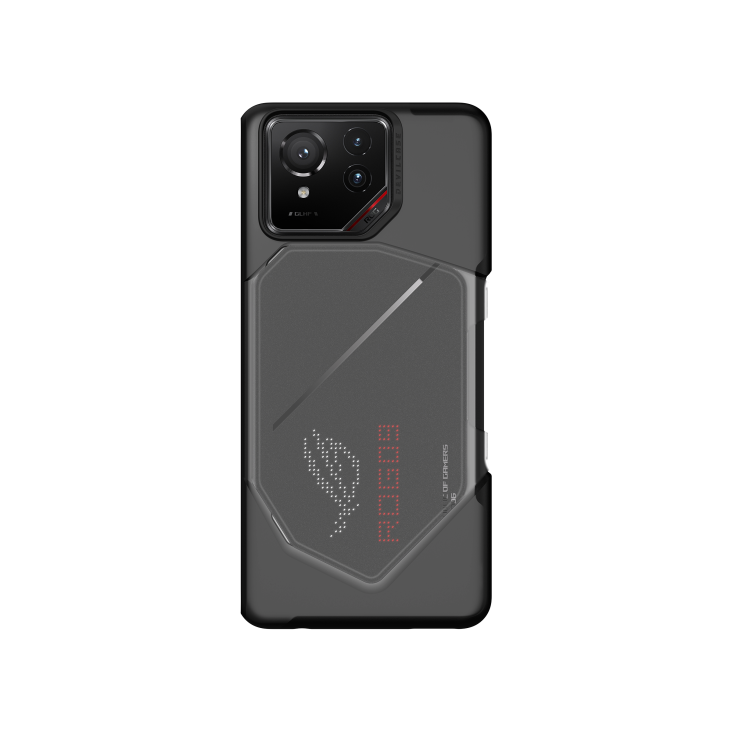 DEVILCASE Guardian Gaming with a ROG Phone 9 Pro angled view from