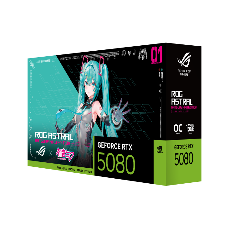 ROG-ASTRAL-RTX5080-O16G-HATSUNE-MIKU-EDITION box