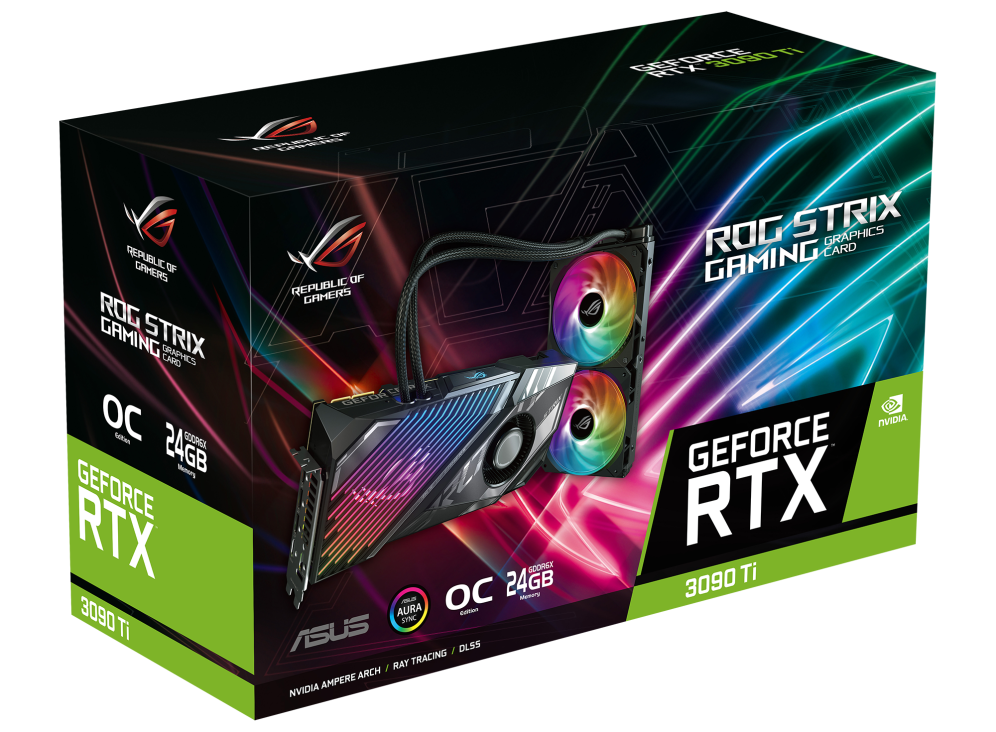 ROG Strix LC GeForce RTX 3090 Ti OC Edition 24GB GDDR6X | Graphics 