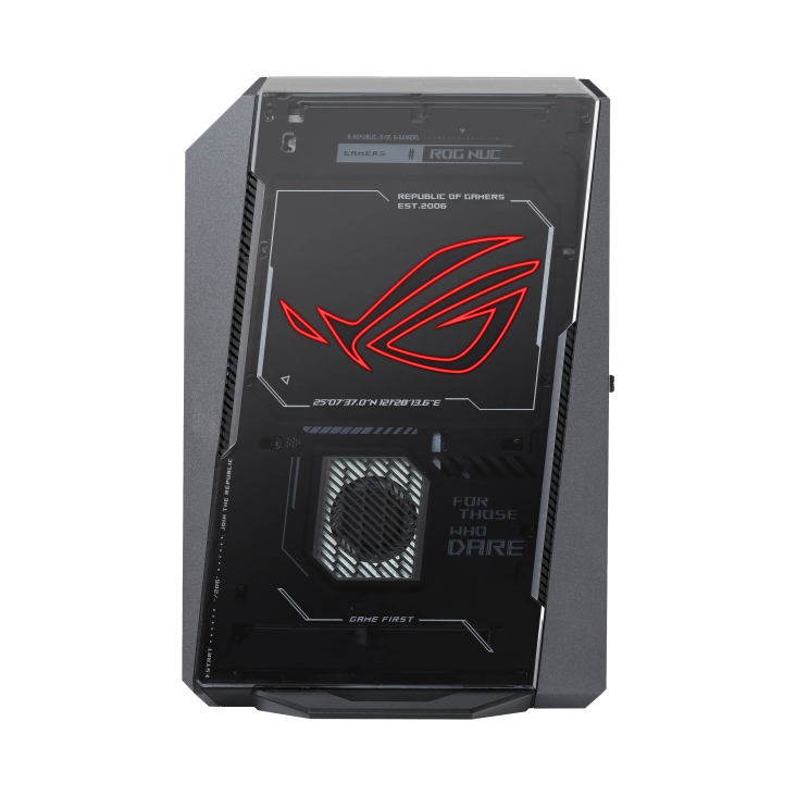 08_ROG NUC 2025, side left pure with power on