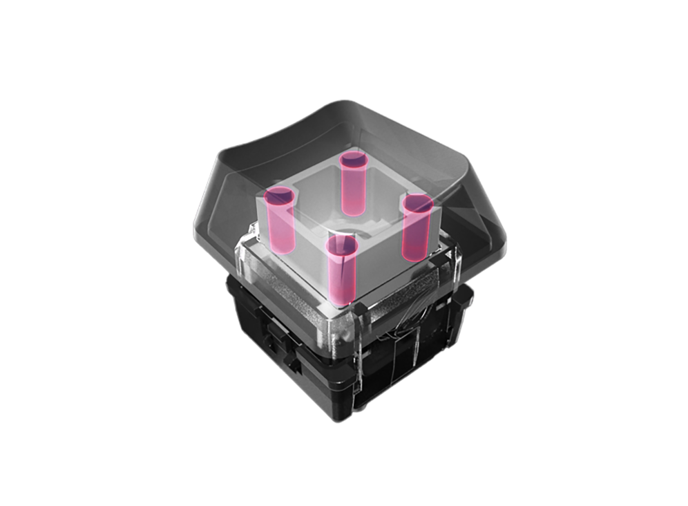 Rendered picture of a keycap on a ROG RX switch
