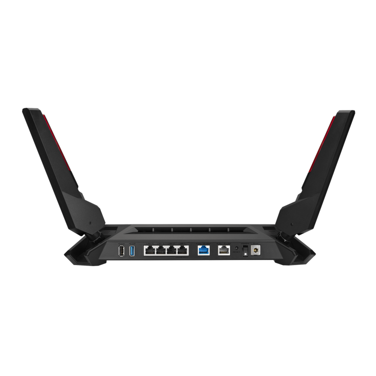 ROG Rapture GT-AX6000 rear view, showing I/O ports